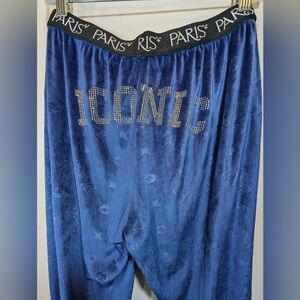 Paris Hilton Iconic Velour Y2K PJ Pants - Navy M